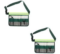 Housoutil 2pcs Men's Carpenters Tool Belt Durable Oxford Tool Apron Pockets for Construction Work