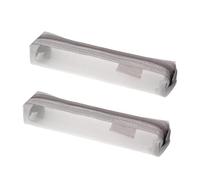 Housoutil 2pcs Mesh Pencil Bag Portable Stationery Organizer Exam Pencil Case for Students School Use