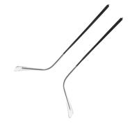 Housoutil 2Pcs Metal Glasses Arm Replacement Lightweight Eyeglasses Temple Legs with Transparent Covers Comfortable Fit for Repairing Broken Spectacle Arms