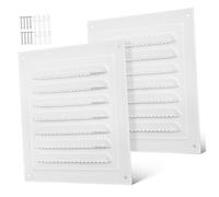 Housoutil 2pcs Metal Trickle Vents Air Vent Covers for Wall Ceiling Attic Bathroom Garage