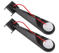 Housoutil 2pcs Motorcycle Chain Cleaner Kit Three-sided Chain Cleaning Brush Black Plastic Efficient Cleaning Performance Simplified Maintenance Process for Professional Repair Shops