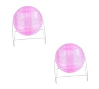 Housoutil 2pcs Multifunctional Hamster Running Ball Pet Exercise Ball for Small Animals Boredom Breaker Toy