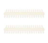 Housoutil 2PCS Nail Polish Display Palette 72 Tips Single-Sided Nail Gel Training Board Plastic Practice Chart for Use Natural Color