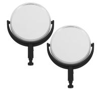 Housoutil 2pcs Optical Microscope Eyepiece Lens with Plastic Bracket for Biological Microscope Accessory for School and Home Laboratory Experiments Compatible with Small Eyepiece Parts