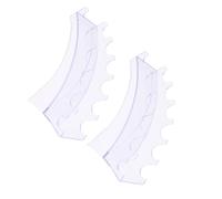 Housoutil 2pcs Polystyrene Pen and Pencil Display Rack with Anti-fall Design, Desktop Storage Stand Can Hold 6 Pieces, Free of Burrs for Office or Home Use