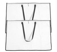 Housoutil 2pcs PVC Art Portfolio Folder Large Capacity Poster Storage Bag Versatile Storage and Easy to Carry Document Organizer for Artworks and Posters