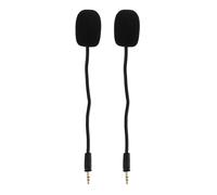 Housoutil 2pcs Replacement Gaming Headset Microphone Wired Detachable Boom Mic for Home Computer Accessory Gaming Headphones Microphone for Headset Jack