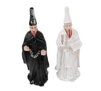Housoutil 2pcs Sand and Water Table Accessory Black and White Sand Tool Miniatures for Therapy Display
