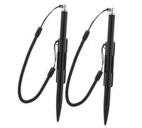 Housoutil 2pcs Screen Stylus Pen with Lanyard Clip for Car Navigation Game Consoles and Tax Printers Metal Touch Pen for Resistive Screens Lost Design Precision Writing