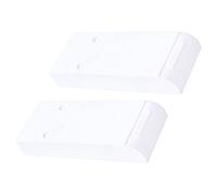 Housoutil 2Pcs Self Adhesive Under Table Drawer Storage Box Durable Abs Invisible Desk Organizer for Stationery Phone and Items Suitable for Office Kitchen and Classroom