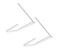 Housoutil 2pcs Sewing Machine Guide Rod Mini Sewing Rolled Hemmer Foot Sewing Supplies Sewing Machine Guide Bar Threads for Sewing Braiding Presser Foot Guide Kits Reels Machines Iron Silver