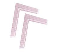 Housoutil 2pcs Shaped Sewing Rulers with Clear Grid Flexible Tailor Measuring Tools for Garment Pattern Making Quilting and Fashion Design Portable and Multipurpose