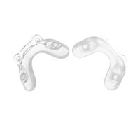 Housoutil 2pcs Silicone Glasses Bridge Pads -Shaped Double Screw Design Anti-Slip Easy to Install Eyeglass Pad Replacement for Glasses