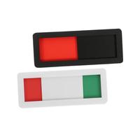 Housoutil 2pcs Sliding Door Signs for Office Bathroom Easy Install Sliding Indicator for Conference Room Open Closed Busy Occupied Status Display Visible Color Coding for Efficient Room Use