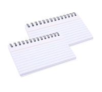 Housoutil 2Pcs Small Spiral Notepad with Ring Pocket Sized Tear Off Memo Pads for Study Cards and Exam Notes Lightweight Planner for Daily Schedule and Creative Writing