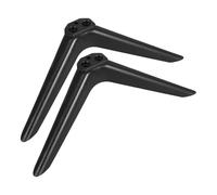 Housoutil 2pcs Universal Tv Stand Base with Screws for Tabletop Use Black Plastic Replacement Tv Feet Minimalist Design for Homes 37-43 Inches