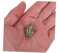 Housoutil 2pcs Vintage Brass Toad Pendant Keychain Lightweight Hanging Ornaments with Unique Creative Design Portable Feng Shui Decor for Bags Backpacks and Keys Random Color Random Color