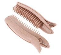 Housoutil 2Pcs Volumizing Hair Root Clips for Bangs Candy Color Air Bangs Curler Roller Jaw Clamps Natural Fluffy Hair Volume Tool for Short Styling Orange Red