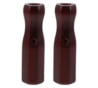 Housoutil 2pcs Wooden Foosball Table Handle Replacement with Stable and Comfortable Grip for Mini Games and Family Entertainment, Octagonal Brown Table Soccer Bar Handle