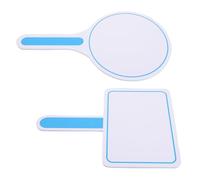 Housoutil 2pcs Writable Scoreboards Erasable Scoreboard Lightweight Handheld Foam Boards round Square Shapes for School Competitions and Contests