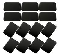 Housoutil 30pcs Black Ring-shaped Stainless Iron Phone Mount Plate for Cars | Universal Plate, Stable Hold on Bumpy Roads, Sleek Minimal Profile for Office Workers