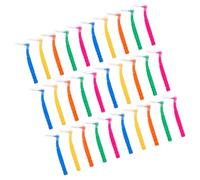 Housoutil 30pcs Compact Interdental Toothbrush for Teeth Cleaning with Plastic and Nylon Fiber Lightweight Design to Reduce Bad Breath for Wisdom Teeth for Travel and Work Use