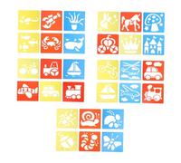 Housoutil 30Pcs Drawing Stencils PP Material Multi Theme Creative Art Templates for Childrens Intelligence and Imagination Development Easy to Clean and Reusable Craft Supplies