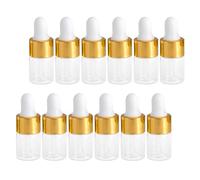 Housoutil 30pcs Glass Dropper Bottles Liquid Perfume Bottles Travel Droppers for Essence Liquid Pipette Use