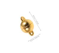 Housoutil 30pcs Jewelry Clasps Smooth Polished Seamless Locking Buckle for DIY Necklace and Bracelet Making Secure Closures for Women Accessories Crafting