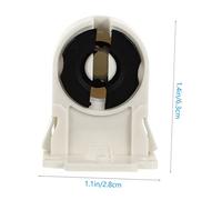 Housoutil 30pcs Tube Light Socket Holders Compatible with Fluorescent and LED Tubes Easy to Install Lamp Holders for Safe and Even Light Distribution in Home and Office Random Color