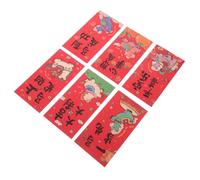 Housoutil 36pcs Year Horse Red Envelopes Chinese Hongbao for Spring Festival Lunar Year Wedding Birthday Money Packets with Blessing Characters for Family and Celebration