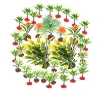 Housoutil 37Pcs Realistic Miniature Tree Model for DIY Sand Table Landscaping Reusable Material with Detailed Craftsmanship for Fairy Garden Supplies and Diorama Decor