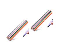 Housoutil 3D Doodler Pen Refills, 22 Colors PCL 3D Pen Filament Refill, 2.5mm Low-Print Temperature Filament 3D Doodler Refill Packs | Each Color 15cm x 10pc, Total 220pcs