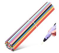 Housoutil 3D Doodler Pen Refills, 22 Colors PCL 3D Pen Filament Refill, 2.5mm Low-Print Temperature Filament 3D Doodler Refill Packs | Each Color 15cm x 5pc, Total 110pcs