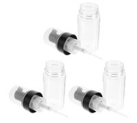 Housoutil 3pcs 100ml Pet Travel Pump Bottles Lightweight Portable Dividing Bottles for Cosmetics and Skincare, for Travels and Business Trips