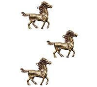 Housoutil 3pcs Antique Brass Horse Charms for DIY Jewelry Making Equestrian Pendants for Keychains and Necklaces Unique Decorations for Horse Lovers and Parties