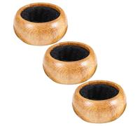 Housoutil 3pcs Bamboo Wine Bottle Collar Rings Drip Stoppers with Strong Water Absorption Lightweight Design for Wine and Beer Bottles, for Home and Camping Use