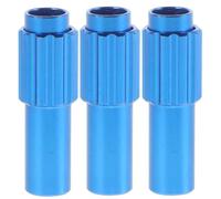 Housoutil 3pcs Blue Aluminium Alloy Bike Brake Lever Adjusting Screws for Precise Modifications and Precision Gear Adjustments Compatible with Scooters and Folding Bikes