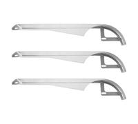 Housoutil 3pcs Chain Cover for Bike Bicycle Chain Protector with Wear Resistant Metal and High Strength Plastic, Sl esign Silver Sprocket Protection for Mountain Biking