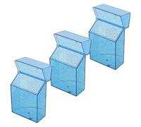 Housoutil 3pcs Cigarette Case with 20 Capacity Plastic Storage Box, Design with Quick Access and Visibility, Portable Cigarette Box Holder Suitable for Parties and Business Meetings