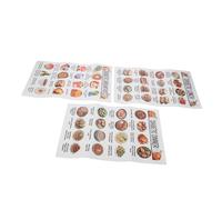 Housoutil 3pcs Diabetic Food List Meal Planner Chart for Healthy Balanced Diet Daily Diabetes Food Guide Grocery List Low Diet Planner for All Ages and Prediabetes
