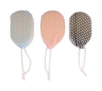 Housoutil 3pcs Exfoliating Shower Sponge Body Scrubber High-Density Mesh Gentle on Skin Polyester Loofah Dead Skin Removal Humid Bathrooms Shower Women