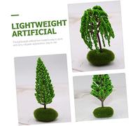 Housoutil 3pcs Miniature Street Trees Model Lightweight Artificial Sand Table Fake Trees for DIY Landscape Decor with Lifelike Details for Model Scenery and Garden Craft
