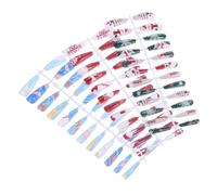 Housoutil 3pcs Painted False Nails for Christmas Decorative Nail Tips for Gel Manicure for Festive Salon Use Assorted Styles Easy to Apply and Remove Assorted Style Style