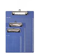 Housoutil 3pcs Plastic Clipboard Set with Rounded Corners for Writing Use, Solid and Sturdy A5 Clip Board Paper Holder for Office Workers and Students to Take Files and Memos