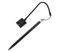 Housoutil 3pcs Resistive Touch Screen Stylus Pen Precision Writing Aluminum Copper Abs Material Anti-loss Design with Spring Lanyard and Fixed Base for Gaming Devices and Industrial Control