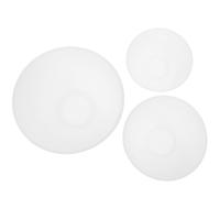 Housoutil 3Pcs Silicone Facial Mask Bowls Set Flexible, Practical DIY Facemask Mixing Tool with Anti-Drop Features, White Reusable Facial Bowl for Home Spa and Face Mask Making