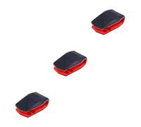 Housoutil 3pcs Vehicle Phone Navigation Bracket Red Clip Design Car Phone Support Automobile Stand for Dashboard and Desktop Use