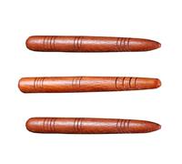 Housoutil 3pcs Wooden Acupuncture Point Massage Sticks for Neck and Legs, Natural Wood Material, Round Shape, Comfortable on The Skin, Whole Body Massaging Tool, for Travel