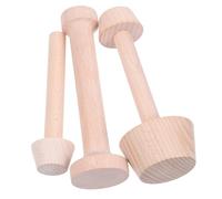 Housoutil 3pcs Wooden Egg Tart Baking Molds Non-Stick Mini Pie Moulds Made of Synthetic Materials for Baking and Party Dessert Making